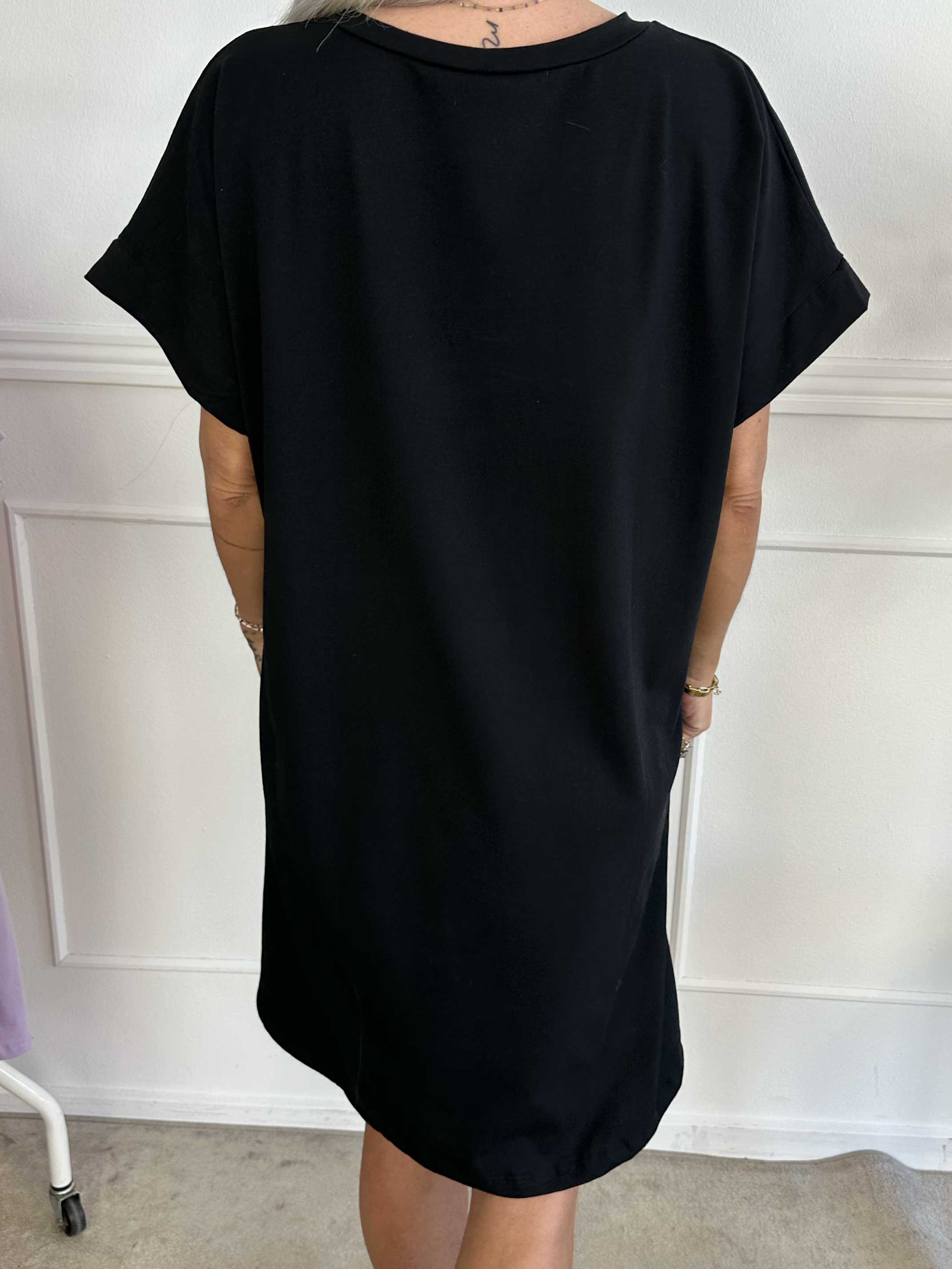 Pernille - T-shirtklänning i bomull med tryck